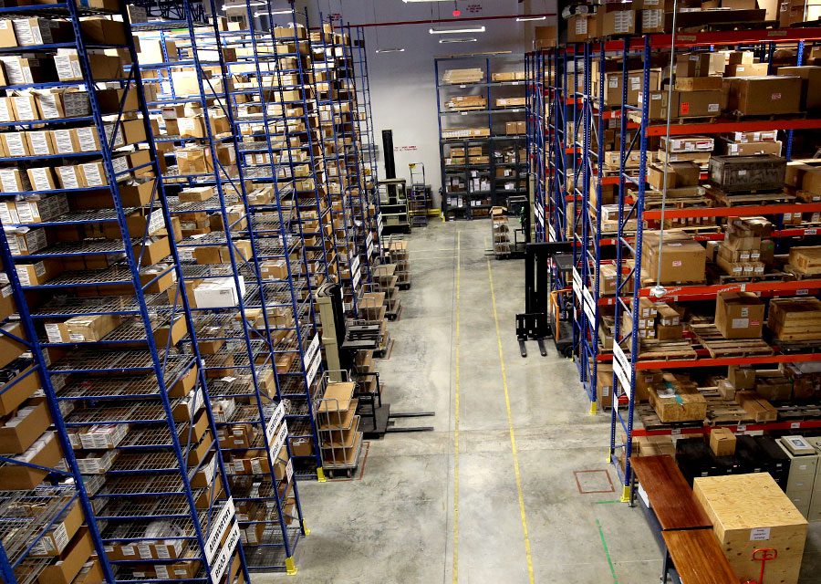 AllClear Distribution Center Shelves