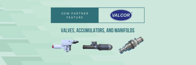 Valcor Engineering Valves, Accumulators, and Manifolds